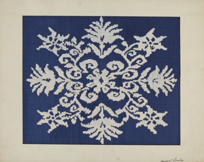 Coverlet, c. 1940. Creator: Margaret Linsley.