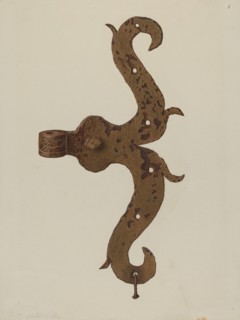 Hinge Butt, c. 1940. Creator: Nicholas Amantea.