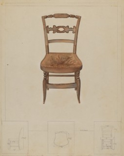 Rush Bottom Chair, 1935/1942. Creator: Samuel O. Klein.