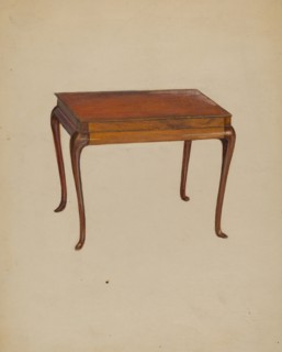 Silver Table (Tea?), 1935/1942. Creator: Meyer Goldbaum.