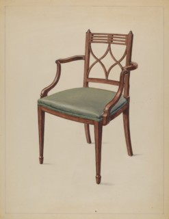 Armchair, c. 1936. Creator: Bernard Gussow.