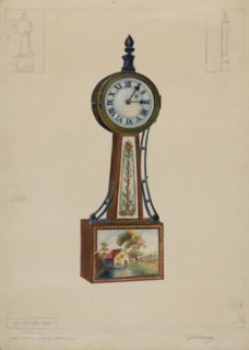 Wall Clock, c. 1936. Creator: Thomas Holloway.