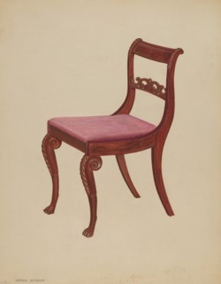 Side Chair, 1937. Creator: Arthur Johnson.