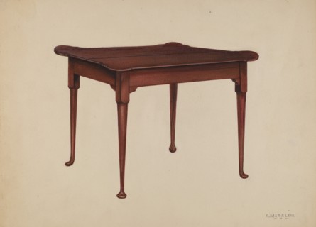 Card Table, 1937. Creator: Arsen Maralian.