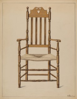 Armchair, c. 1936. Creator: Nicholas Gorid.