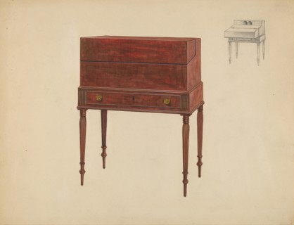 Box Desk, c. 1936. Creator: Arthur Johnson.