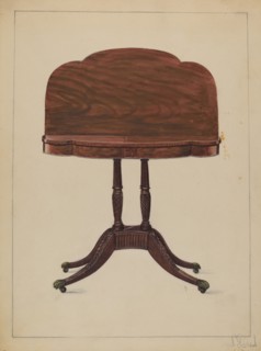 Table Pedestal, c. 1939. Creator: Nicholas Gorid.