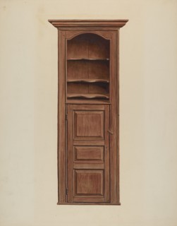 Cupboard, c. 1939. Creator: Leslie Macklem.
