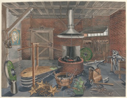 Blacksmith Shop, 1935/1942. Creator: Perkins Harnly.