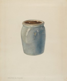 Pottery Jam Jar, c. 1938. Creator: Magnus S. Fossum.