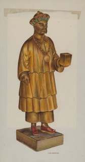 Tea Store Figure, c. 1937. Creator: Chris Makrenos.