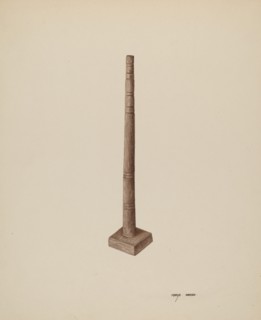 Candlestick, c. 1940. Creator: Mary Hansen.