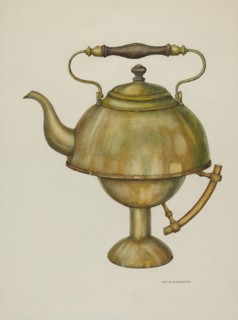 Tea Kettle, c. 1940. Creator: William Kieckhofel.