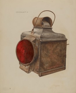 Railway Lantern, 1938. Creator: Albert Geuppert.
