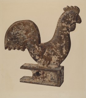 Counterbalance Rooster, 1938. Creator: Lloyd Charles Lemcke.