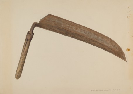 Straw Knife, 1939. Creator: Alexander Anderson.