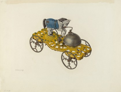 Metal Toy: Trick Pony Bell Ringer, 1935/1942. Creator: Charles Henning.