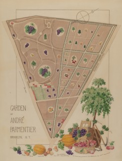 Andre Parmentier Garden, c. 1936. Creator: Helen Miller.