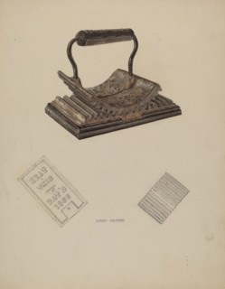 Fluting Iron, c. 1938. Creator: Albert Geuppert.