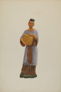 Tea Store Figure, c. 1938. Creator: John W Kelleher.
