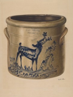 Crock, c. 1938. Creator: Edith Miller.