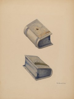 Inkwell, c. 1939. Creator: Nicholas Amantea.