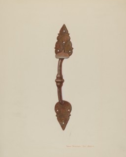 Suffolk Latch, c. 1939. Creator: Regina Henderer.