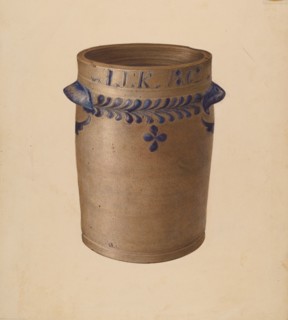 Stoneware Jar, c. 1940. Creator: Joseph Goldberg.