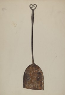 Fireplace Shovel, c. 1942. Creator: Albert Geuppert.