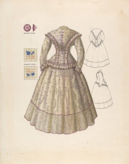 Dress, c. 1940. Creator: Henry Moran.