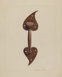Suffolk Latch, c. 1939. Creator: Regina Henderer.