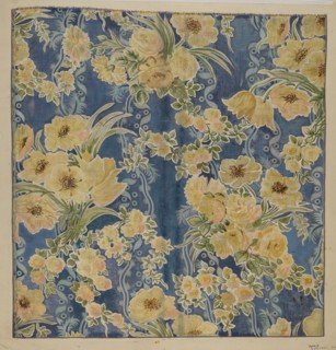 Printed Textile, 1940. Creator: Marie Lutrell.