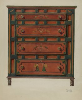 Chest of Drawers, 1935/1942. Creator: Frances Lichten.
