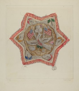 Embroidery, 1935/1942. Creator: Frank J Mace.