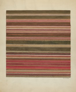 Handwoven Carpet, c. 1936. Creator: Jules Lefevere.