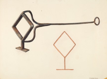 Branding Iron, c. 1942. Creator: Elizabeth Johnson.