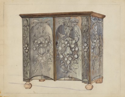Cabinet, c. 1953. Creator: Isadore Goldberg.