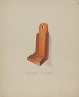 Shaker Candle Sconce, 1935/1942. Creator: Anne Ger.