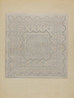 Candlewick Coverlet (Woven), 1935/1942. Creator: Jules Lefevere.