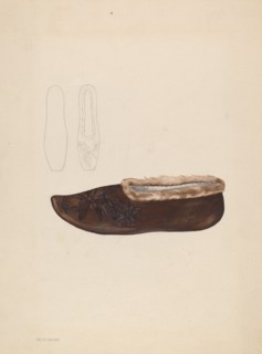 Slipper, c. 1936. Creator: Melita Hofmann.