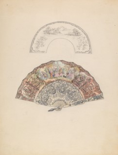 Fan, c. 1936. Creator: Rosalia Lane.