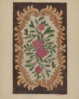 Hooked Rug, c. 1936. Creator: Jules Lefevere.