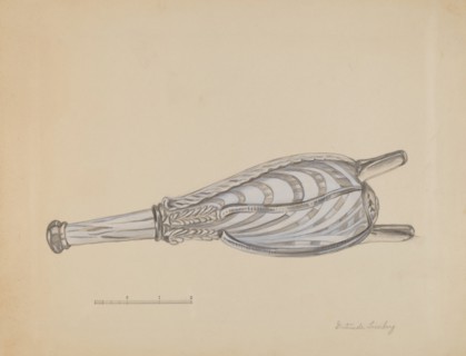Bellows Bottle, c. 1936. Creator: Gertrude Lemberg.