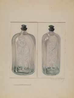 Cordial Bottle, c. 1936. Creator: Gertrude Lemberg.
