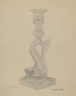 Candlestick, c. 1936. Creator: Gertrude Lemberg.