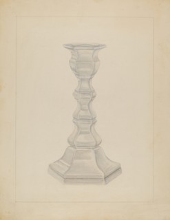Candlestick, c. 1936. Creator: Gertrude Lemberg.