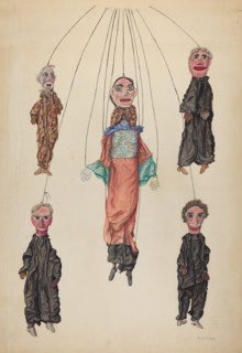 Lano's Pop Out Marionette, c. 1937. Creator: Frank Gray.