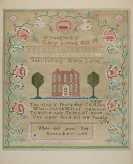 Sampler, c. 1937. Creator: Katherine Hastings.