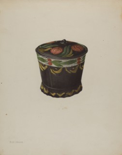 Toleware Sugar Bowl, c. 1938. Creator: Philip Johnson.