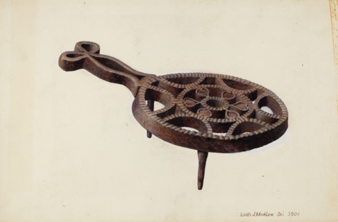 Flat Iron Stand, c. 1938. Creator: Leslie Macklem.